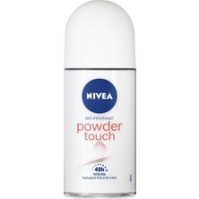 Meks Nivea Kadın Roll-On Deodorant Powder Touch 50ML, Koltuk Altı Koruma, Ter ve Ter Kokusuna Karşı 48 S