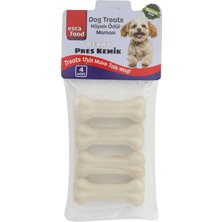 Meks Esca Food Beyaz Pres Kemik 7,5 Santimetre 4’lü 100 Gram Köpek Ödül Maması