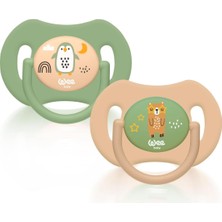 Meks Wee Baby Duo Simetrik Uçlu Silikon Emzik 6-18 Ay