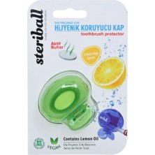 Meks Steriball Diş Fırçası Koruma Kabı - Limon Kokulu Yetişkin 2li Manuel Diş Fırçaları Için (Karma Renk