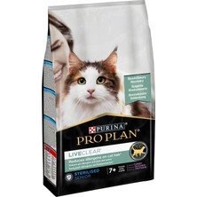 Meks Pro Plan Liveclear 7+ Hindili Kısırlaştırılmış Kedi Maması 1.4 kg