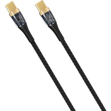 Meks X-Elegant 5A 65W Ultra Hızlı Şeffaf Çipli Type-C To Type-C Kablo Hızlı Şarj/data Kablosu