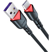 Meks Syrox C92 2.0 Mah Type-C 1 mt Gül Desenli̇ Kablo Araç Şarjı, Standart