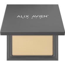 Meks Alix Avien Kompakt Pudra - 12 Saate Kadar Kalıcılık - Sıcak Cilt Alt Tonu - Compact Powder 09 Golde