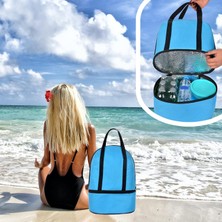 Meks Termos Çanta Plaj Çanta Piknik Çanta Isı Yalıtımlı Sıcak Soğuk Tutucu Outdoor 2 Bölmeli 26 Litre