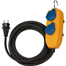 Meks Brennenstuhl 1151740010 Baustellenkabel IP54 Powerblock 10 M H07RN-F3G1,5, Siyah