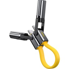 Meks Aohi Prometheus 3’ü 1 Arada Titanyum Edc Çok Amaçlı 240W Şarj ve Veri Kablosu
