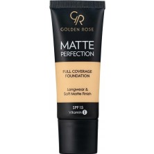 Meks Golden Rose Matte Perfection Foundation - Warm 02 - Yoğun Kapatıcı Mat Fondöten