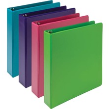 Meks Samsill Earth's Choice Biyobazlı Dayanıklı 3 Halkalı Klasör, Moda Şeffaf Görünüm 1,5 Inç Klasör,%25