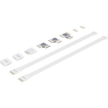Meks Elgato Light Strip Işık Şeridi Konnektör Seti, 2 x Clip To Clip Konnektör, 1 x Clip To Pin Konnektö