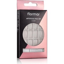 Meks Flormar Şeffaf Takma Tırnak Seti - Artificial Nail Set Clear 053 8690604598632