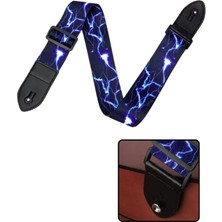 Meks Midex SR-11BL Gitar Omuz Askısı Mavi Renk Desenli Uzunluk 90-143 cm