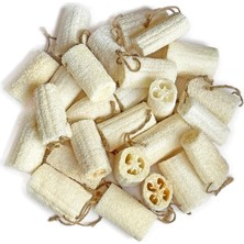 Meks 4 Inç Doğal Kabak Peeling Vücut Sünger Scrubber Banyoda Cilt Bakımı Için Spa Duş Paketi 24