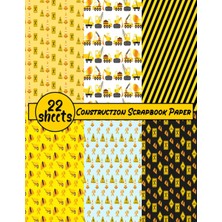 Meks Construction Scrapbook Paper: 22 Sheets Construction Double Sided Craft Paper Pad For Scrapbooking