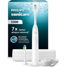 Meks Philips Sonicare 5300 Şarjlı Diş Fırçası, 21 Gün Şarj, 7 Kat Plak Temizliği, Basınç Sensörü, 2 Mod,