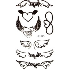 Meks Bearpear Melek Kanadı Dövmesi, Sonsuzluk Dövmesi, Minimal Dövme Tattoo