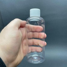 Meks 200 cc Plastik Şişe - Beyaz Kapaklı- 200ML Kapaklı Pet Şişe x 10 Adet