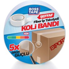 Meks Boss Tape Ip Takviyeli Çok Güçlü Koli Bandı EN:45MM BOY:25MT