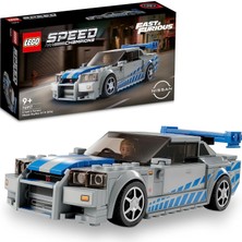 Meks LEGO Speed Champions Daha Hızlı Daha Öfkeli Nissan Skyline Gt-R (R34) 76917 (319 Parça)