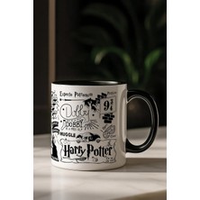 Meks Harry Potter Temalı Özel Tasarım Porselen Kupa Bardak