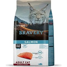 Meks Bravery Somonlu Tahılsız Kısırlaştırılmış Yetişkin Kedi Maması 7 kg