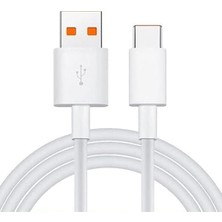 Meks ETA67T Samsung ile Uyumlu Xiaomi ile Uyumlu Type-C 67W 1m Hızlı Şarj ve Data Kablosu