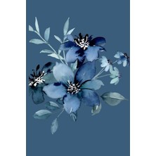 Meks Independently Published Blue Journal Flower