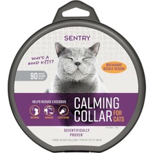 Meks Sentry Pet Care Sentry Kediler Için Sakinleştirici Yaka, Uzun Ömürlü Feromon Yaka Kedileri 30 Gün S