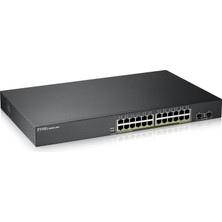 Meks Zyxel 24-Port 10/100/1000 Gigabit Poe Switch | Smartmanaged | Rack Mount | 24 Poe + Port | 170 Watt