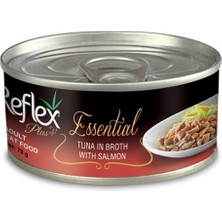 Meks Reflex Plus Essential Et Suyunda Ton Balığı ve Somonlu Yetişkin Kedi Konserve Maması 70G