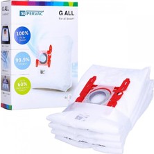 Meks Supervac Gall Serisi Süpürge Toz Torbası 4lü Paket Bosch Siemens Profilo ile Uyumlu