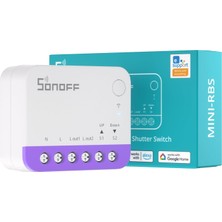 Meks Sonoff Mat Panjur Şalteri Mini-Rbs, 2,4 Ghz Wi-Fi, Mini Boyut, Yüzde Kontrolü, Alexa/google Home/ho
