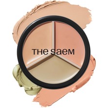 Meks The Saem Cover Perfection Triple Pot Concealer 01 Correct Beige