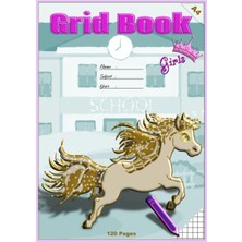 Meks Independently Published Grid Book A4: Mathematics, Ages 10 And Up, Girly Illustrated Featured Inter