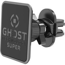 Meks Celly Ghost Superpls Araç Telefon Turucu Siyah, 6 Ultra Güçlü Mıknatıs, Akıllı Telefonunuzun Cihaz