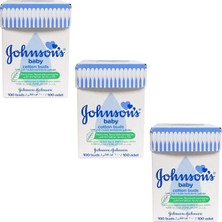 Meks Johnson´s Baby Johnsons Baby Kulak Temizleme Çubuğu 100 Lü 3 Adet