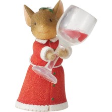 Meks Enesco Kalpli Kuyruklar Noel Teslimatı Daha Fazla Şarap Lütfen Minyatür Heykelcik, 2,01 Inç, Çok Re