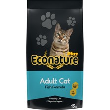 Meks Econature Plus Balıklı Yetişkin Kedi Maması 15KG