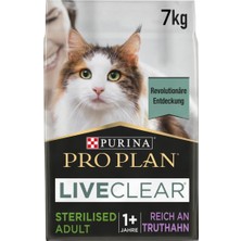 Meks Pro Plan Live Clear Yetişkin Kısırlaştırılmış Kedi Maması Hindi Etli 7 kg