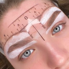 Meks Bi̇omaser Microblading Tek Kullanımlık Yapışkanlı Kaş Cetveli, 10 Adet