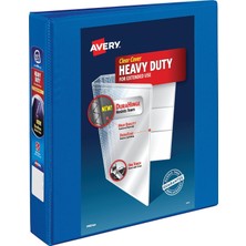 Meks Avery Ağır Hizmet Tipi 3 Halka Bağlayıcı, 3,8 cm Tek Dokunuşla Eğimli Halka, 8,5 "x 11" Kağıt Tutar