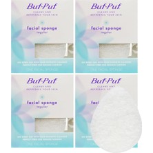 Meks Buf-Puf Normal Yüz Süngeri 1 (4'lü Paket)