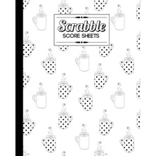 Meks Scrabble Score Sheet: Cups Scrabble Score Sheet, Scrabble Game Record Book For Up To 4 Players, Scr