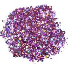 Meks Glitter Sim Epoksi Süsleme Aksesuarı 5 gr Pembe