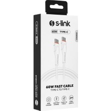 Meks S-Link SW-C135 2m 3A Typec To Typec Hızlı Data + Sarj Kablosu