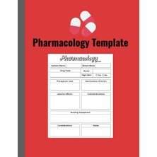 Meks Independently Published Nursing Pharmacology Blank Medication Template Notebook