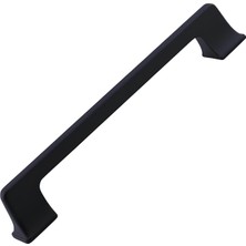 Meks Gediz Metal Mat Siyah Kulp 160 mm 16 cm Mobilya Çekmece Mutfak Dolabı Dolap Kapak Kulplar Kulb Kulp