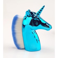 Meks Mavi Unicorn Manikür Toz Fırçası Allık ve Makyaj Fırçası