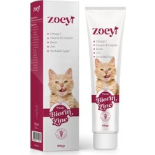 Meks Petmagic Zoey Biyotin, Çinko ve Omega 3 Deri ve Tüy Sağlığı Destekleyici Kedi Macunu 100 gr