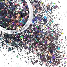 Meks Chunky Glitter 5gr Holografik Reçine Tırnak Makyaj Glitter CG13